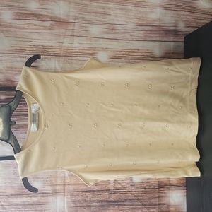 Carolyn Taylor Women's Shirt Size Medium Color Yellow